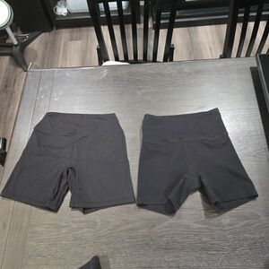 Women’s Black High-Waist Active Shorts